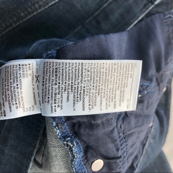 Gap true skinny jeans dark wash - Picture 6 of 7